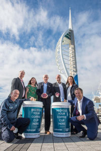 Gunwharf Quays to prepared the ground for espresso cup recycling in Portsmouth