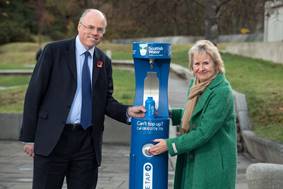 High-tech public bottle replenish stations debut at Scottish Parliament  