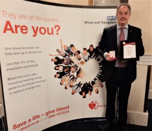EAT REAL gross sales supervisor reaches blood donor milestone